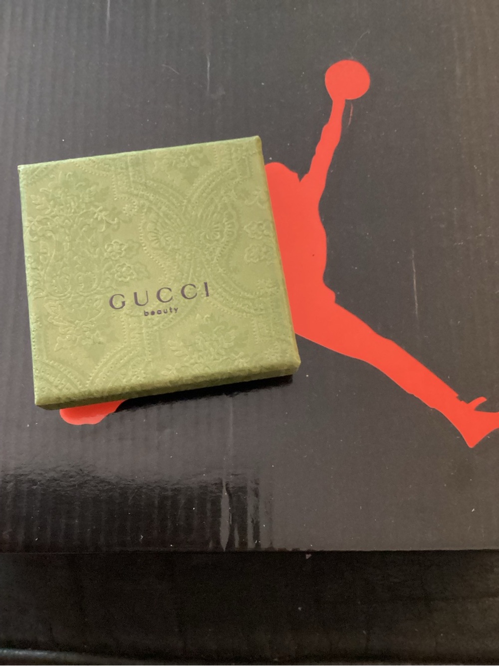 Gucci Green Embossed Men's Jewelry Box